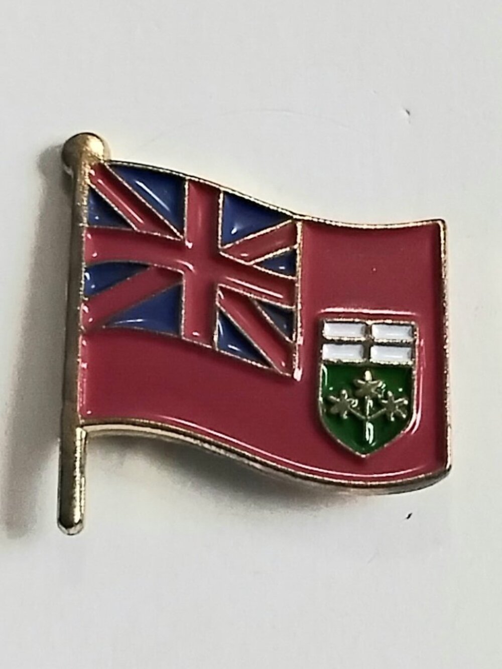 4/$20 Vintage Ontario Provincial Flag Brass/Enamel Collector's Pin!!
